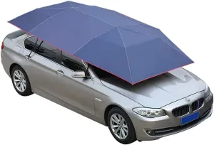Semi-Automatic Car Tent Portable Anti-UV Car Canopy Top-Mounted Movable Water-Proof Car Umbrella Universal Four-Season Proof Wind Carports