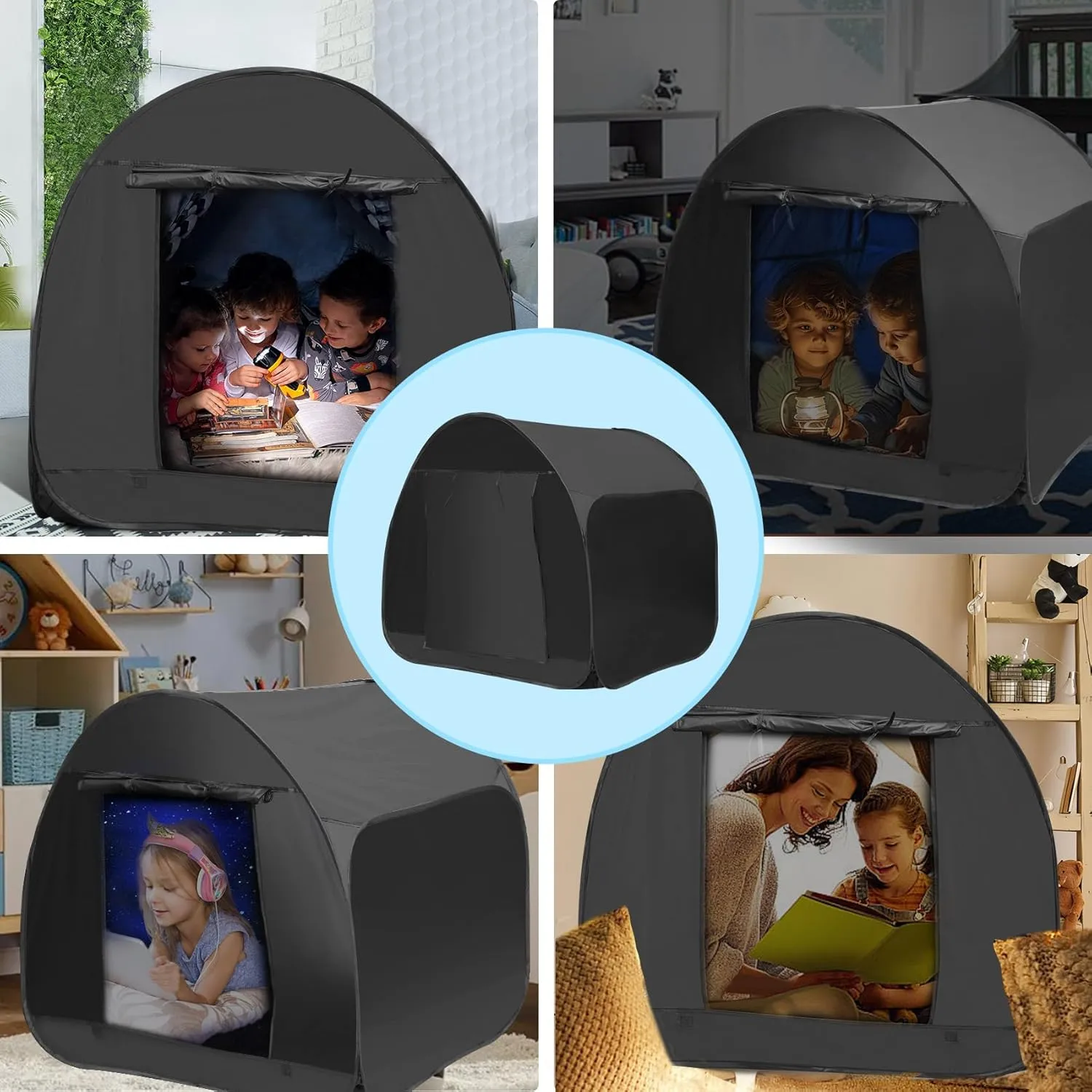 Sensory Tent for Kids 47.2 * 47.2 * 47.2 in - Portable Pop-up Play Tent for Calming Down & Improving Focus - Ideal for Children with Autism, ADHD, & Sensory Processing Disorder (SPD)