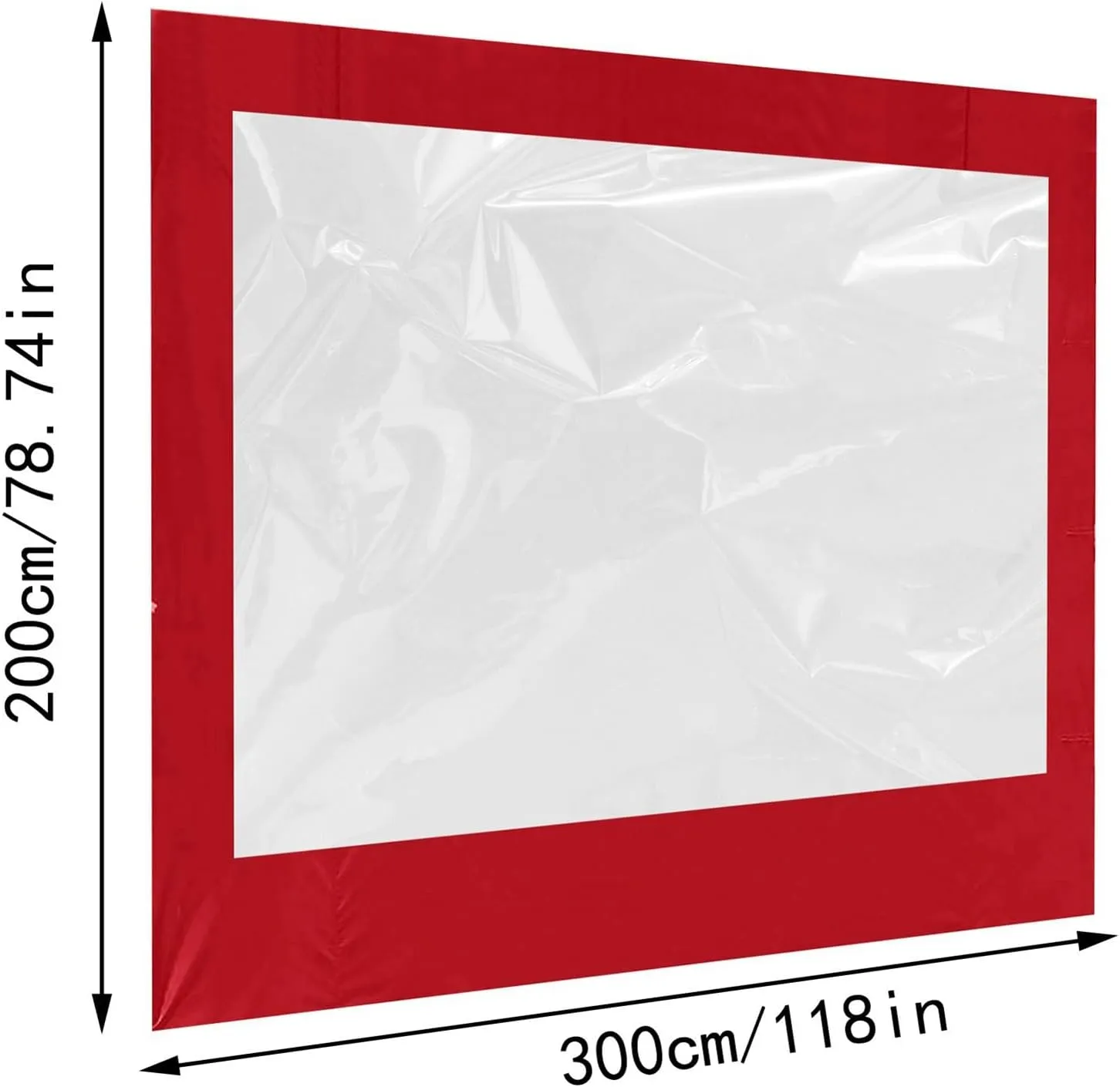 Shade Cloth Camping Tent Outdoor Travel Camping Canopy Sun Shade with Transparent Window Design Easy Setup Uv-Resistant Waterproof Tent Cloth Red