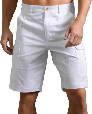 Shorts Men Athletic Men's Solid 5 Inch Inseam Shorts Elastic Waist Reguard fit Athletic Running Shorts Training Shorts