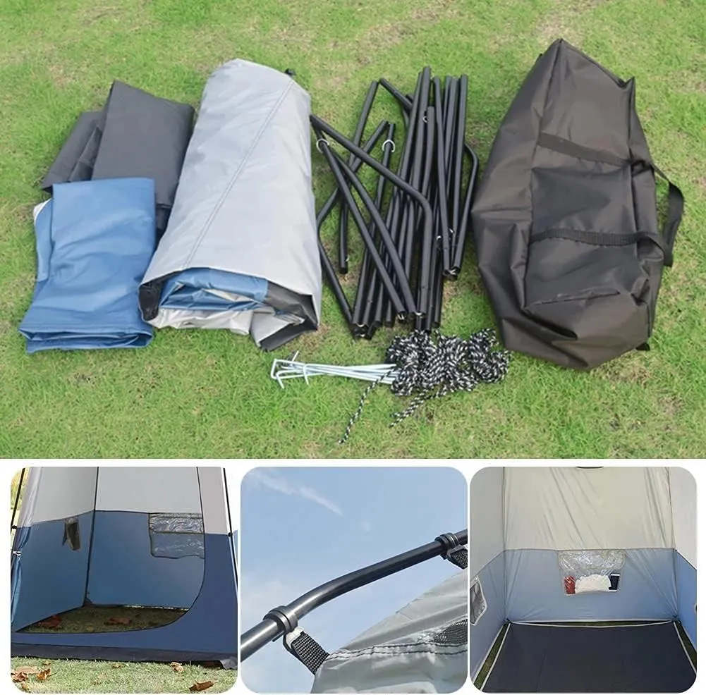 Shower Privacy Tent Oversize Toilet Tent Portable Pop Up Changing Room Waterproof Anti-UV Mobile Shower Tent for Dressing Room Beach Fishing Hiking