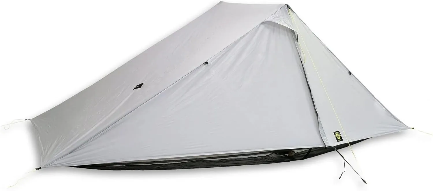 Six Moon Designs Owyhee Backpacking Ultralight Tarp - Gray, 2 Person - 24.6 oz - 689 g - with Perimeter Netting. No Need to Carry A Bug Net to Keep Away Those Pesky Mosquitoes.