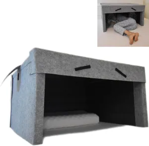 Sleep Cabin, Blackout Sleeping Tent, Soundproof and Light-proof Silent Tent, Built-in Dual Speakers, 40mm Thick Sound Insulation Cotton, Ventilation Holes On Back, Create a Safe Sleeping Environment