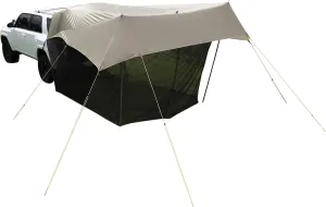 Slumberjack SJK Roadhouse Tarp, Hunting Camping & Overland Shelter Protects from Rain & Sun (Tarp with Screen)