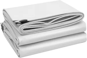 Small Multipurpose Cover, Heavy Duty White Tarp Sheet Ground Cover for Outdoor Furniture Caravan Car, Multi-Purpose Canopy Tent(1x1.5m)