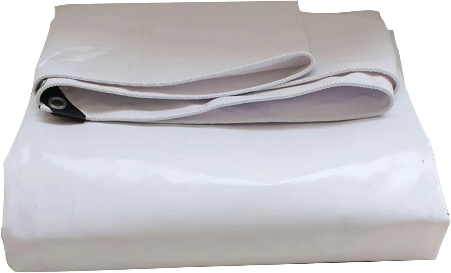 Small Multipurpose Cover, Large Plastic Cover PVC Double-Sided Tarps Sheet Cover Ground Sheets for Outdoor Camping, White(1.2x1.2m)
