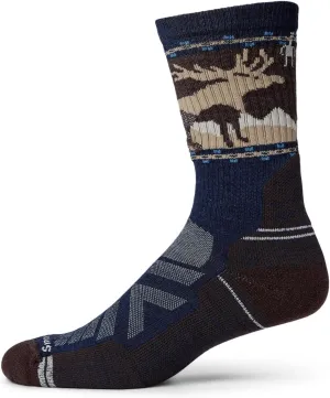 Smartwool Men's Hike Light Cushion Mountain Moose Crew Socks