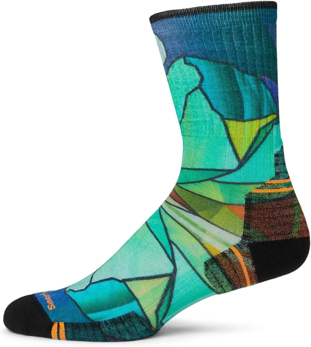 Smartwool Men's Hike Targeted Cushion Mirror Mountain Print Crew Socks
