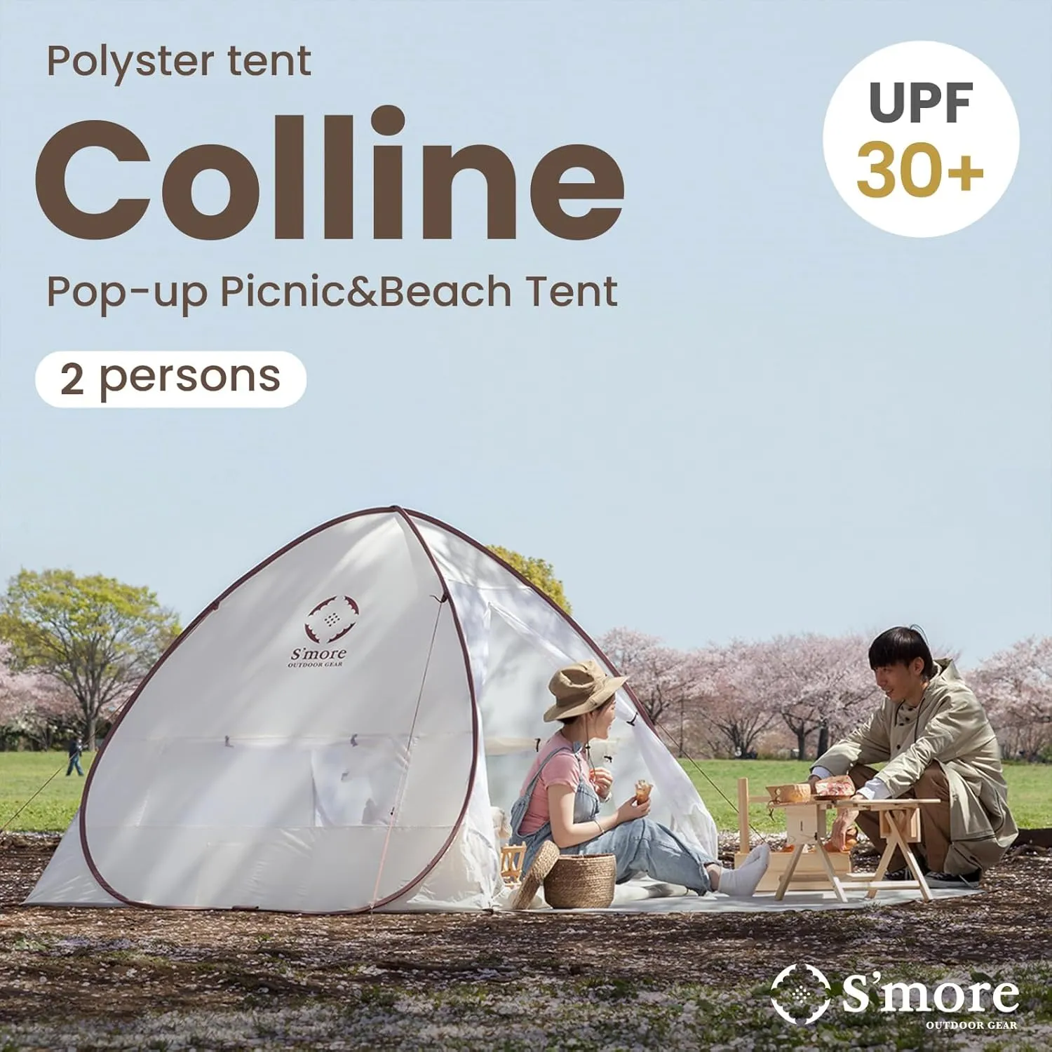 S'more Emergency Tent Shelter, Survival Tent for 2 Person, Lightweight and Portable Sun Shade Shelter, UFP 30  Waterproof and Windproof Tent for Camping, Hiking, Backpacking and Outdoor Activities