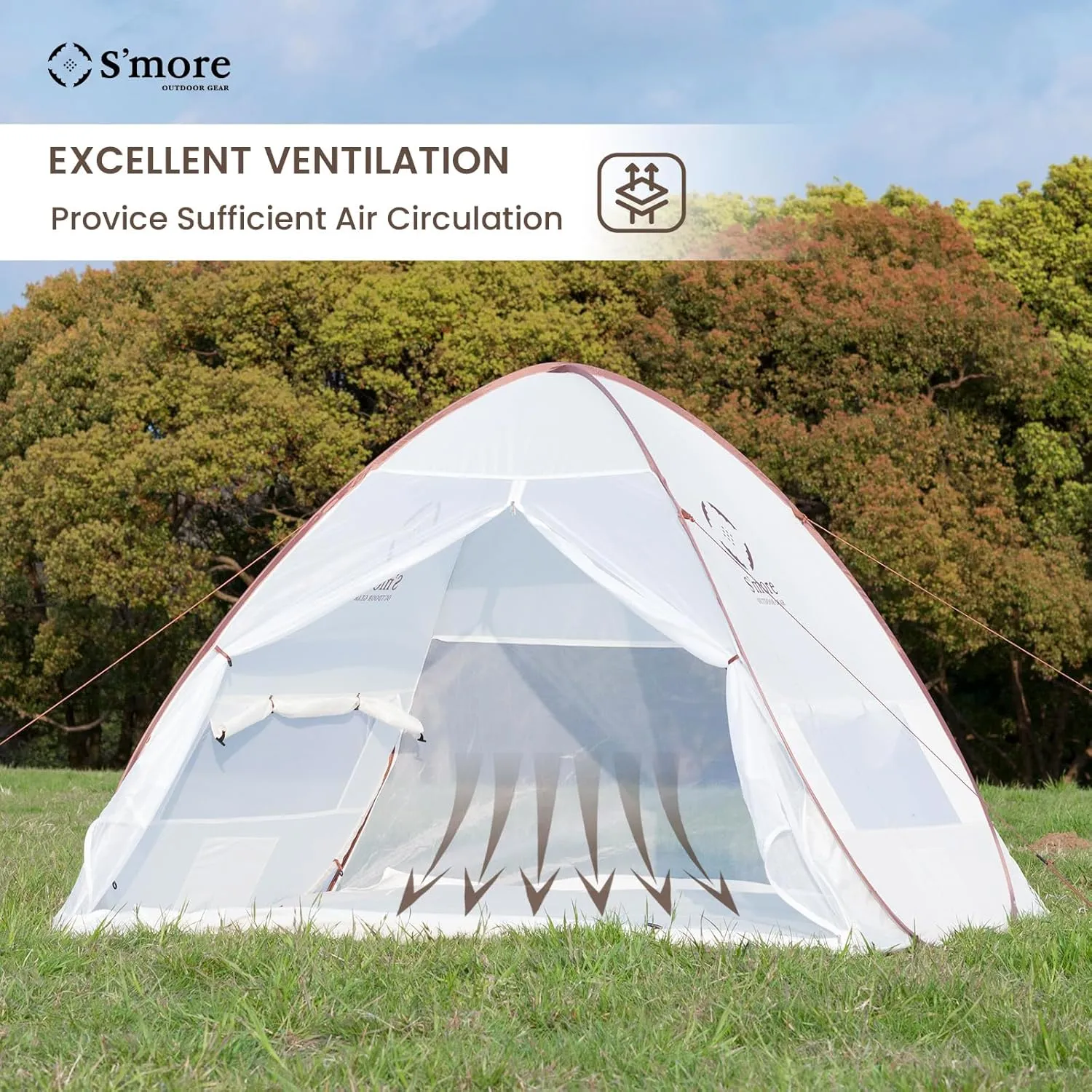 S'more Emergency Tent Shelter, Survival Tent for 2 Person, Lightweight and Portable Sun Shade Shelter, UFP 30  Waterproof and Windproof Tent for Camping, Hiking, Backpacking and Outdoor Activities