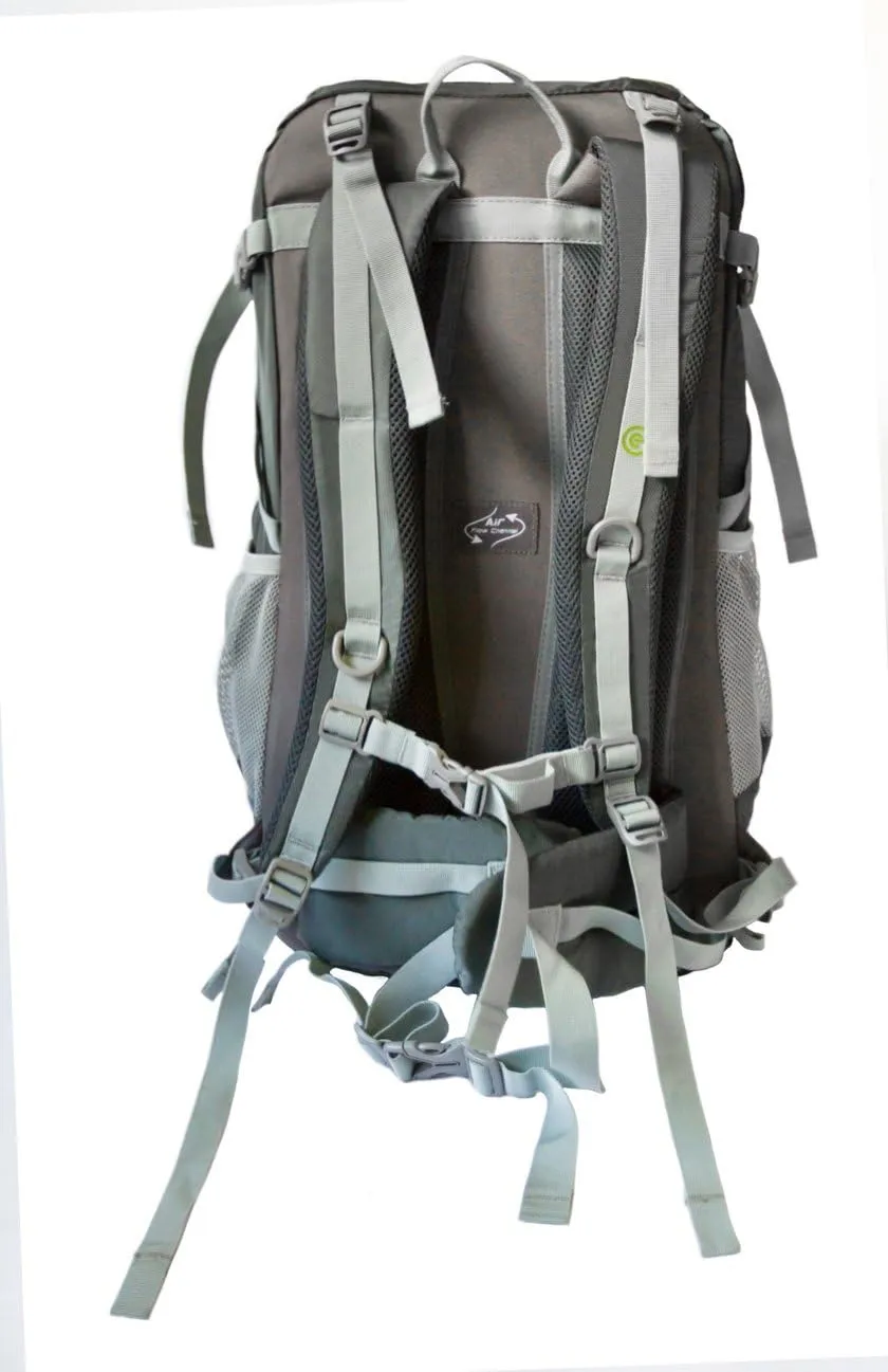 Snow Leopard 40 Liters Hiking Backpack, Charcoal