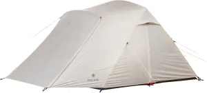 Snow Peak Alpha Breeze Tent, Camping Tent, Easy Set Up, Water Repellent, UV-Protective Finish, Ivory, 4 Person