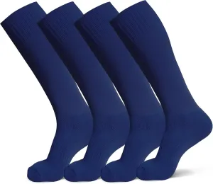 Soccer Softball Baseball Football Socks for Youth Kids Boys and Girls Ages 4 to 16 Knee High Sport Athletic Socks