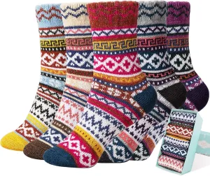 Socks 5 Pairs Warm Winter Women for Gifts