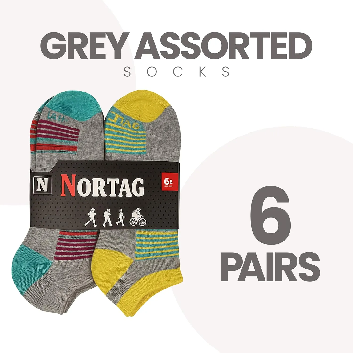 Socks for Men, Women & Kids – Crew, Ankle & No Show Styles – Soft Cotton, Cushioned, Multi-Pack Daily Wear Socks