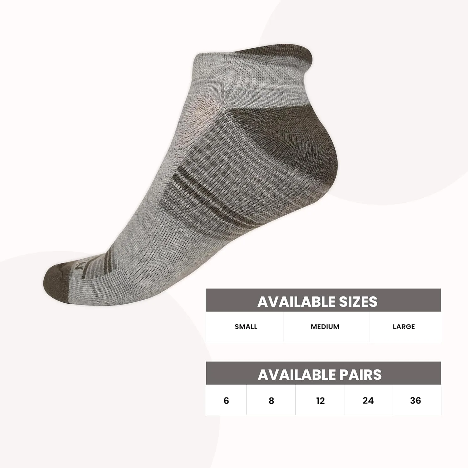 Socks for Men, Women & Kids – Crew, Ankle & No Show Styles – Soft Cotton, Cushioned, Multi-Pack Daily Wear Socks