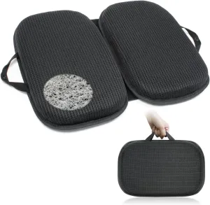 Sojoy 3 in 1 Travel Seat Cushion Portable Airplane Seat Cushion Lightweight Air Fiber Seat Cushion for Stadium, Camping, Bleachers, Flights, Office