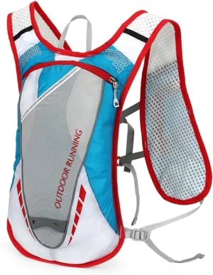 Sosoport 12l Outdoor Hydration Vest Cycling Pack Soft Mesh Padding Adjustable Straps for Comfortable Runs