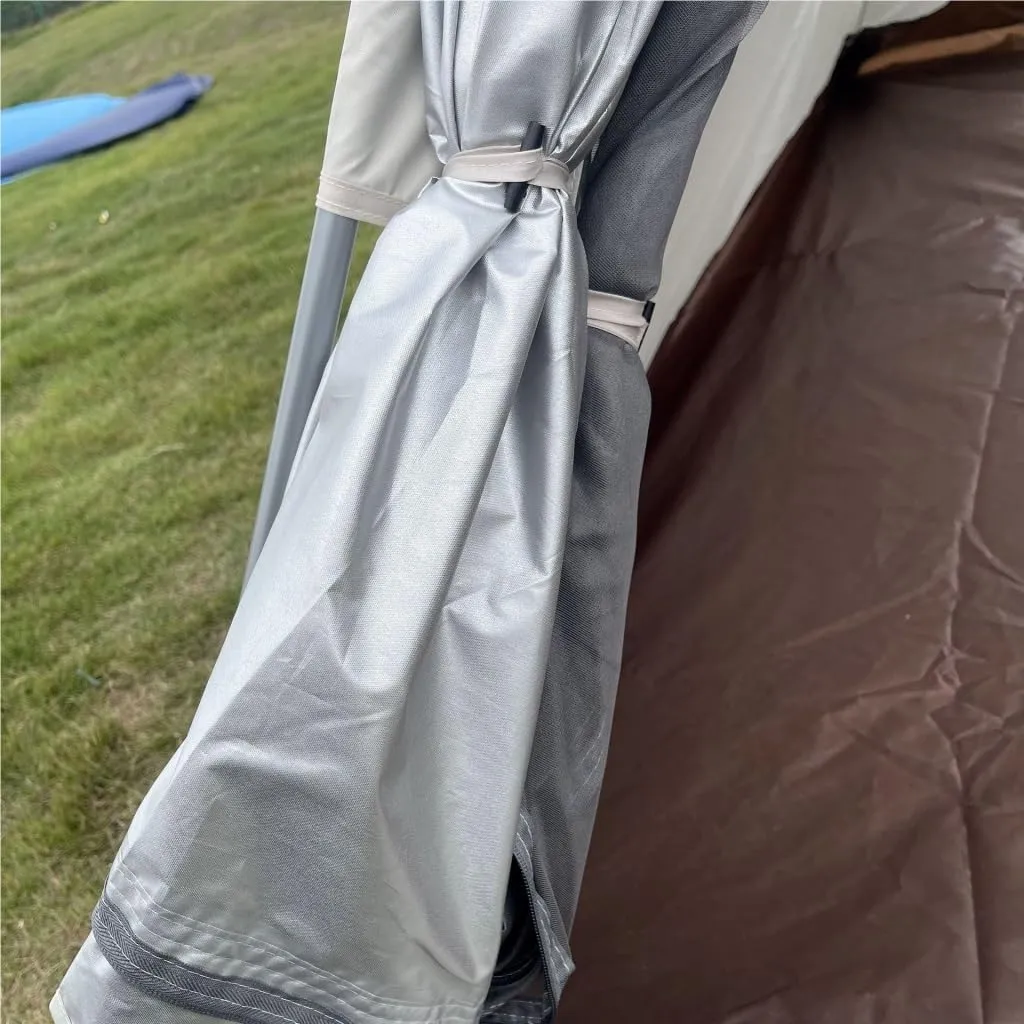 Spacious and Lightweight Portable Outdoor Camping Tent Outdoor Autumn Camping Oxford Cloth Tent Canopy UV-Proof and Waterproof Outdoor Tent