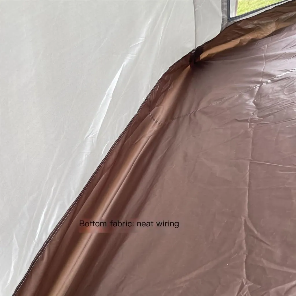 Spacious and Lightweight Portable Outdoor Camping Tent Outdoor Autumn Camping Oxford Cloth Tent Canopy UV-Proof and Waterproof Outdoor Tent