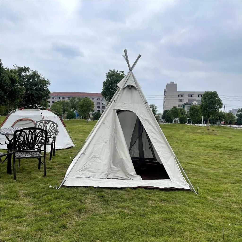 Spacious and Lightweight Portable Outdoor Camping Tent Outdoor Autumn Camping Oxford Cloth Tent Canopy UV-Proof and Waterproof Outdoor Tent