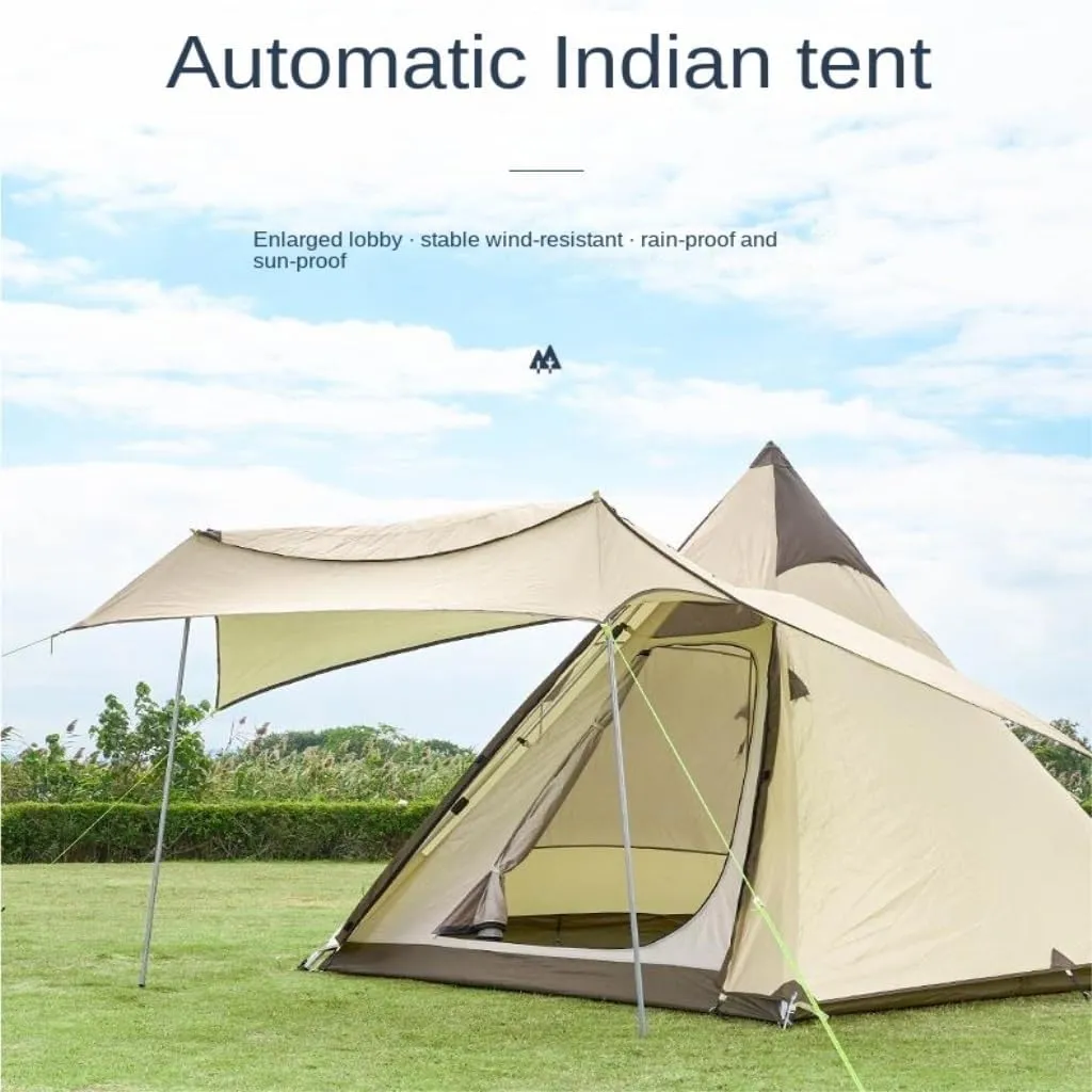 Spacious and Lightweight Portable Outdoor Tent Double-Layer Tent Camping Fishing Outdoor Leisure Travel Free Quick-Open Tent Outdoor Tent