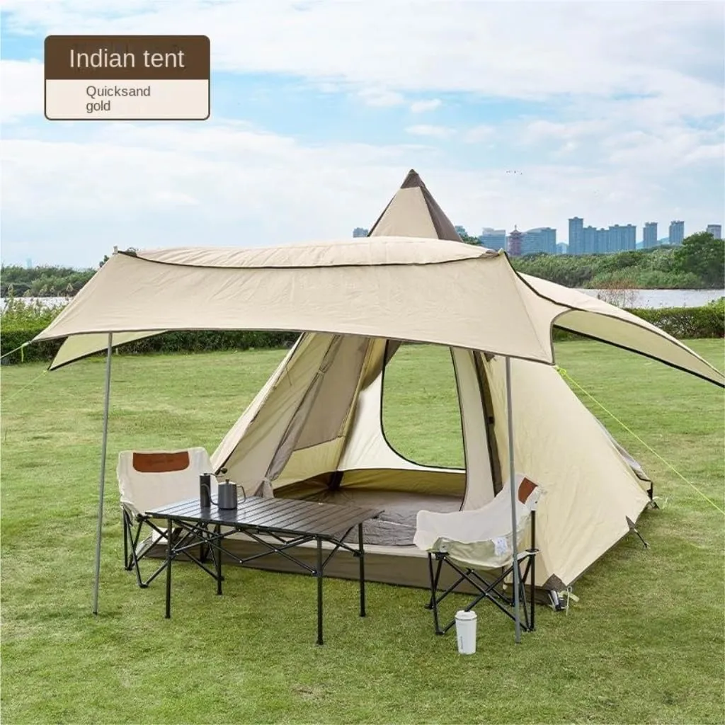 Spacious and Lightweight Portable Outdoor Tent Double-Layer Tent Camping Fishing Outdoor Leisure Travel Free Quick-Open Tent Outdoor Tent