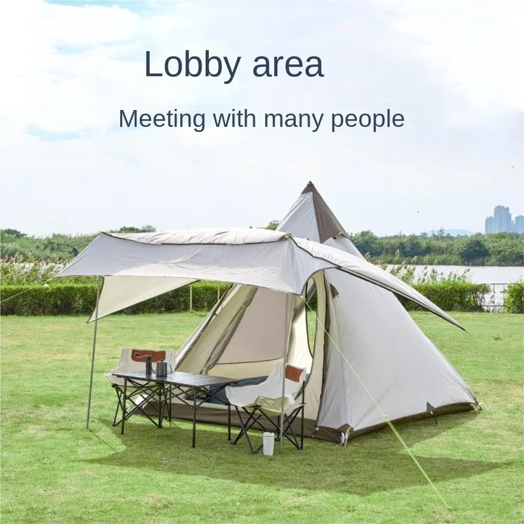 Spacious and Lightweight Portable Outdoor Tent Double-Layer Tent Camping Fishing Outdoor Leisure Travel Free Quick-Open Tent Outdoor Tent