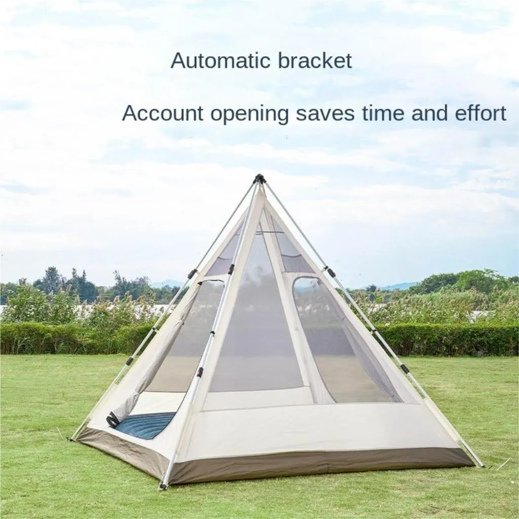 Spacious and Lightweight Portable Outdoor Tent Double-Layer Tent Camping Fishing Outdoor Leisure Travel Free Quick-Open Tent Outdoor Tent