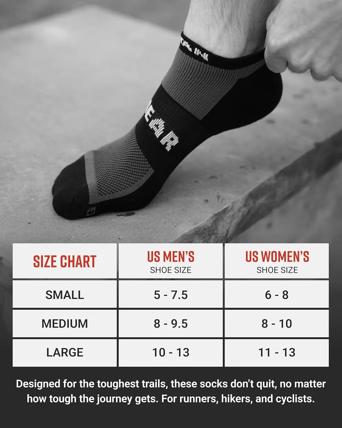 Spartan Race No-Show Running Socks, Cushioned, Non-Slip, Breathable Compression Athletic Ankle Socks, 2-Pack