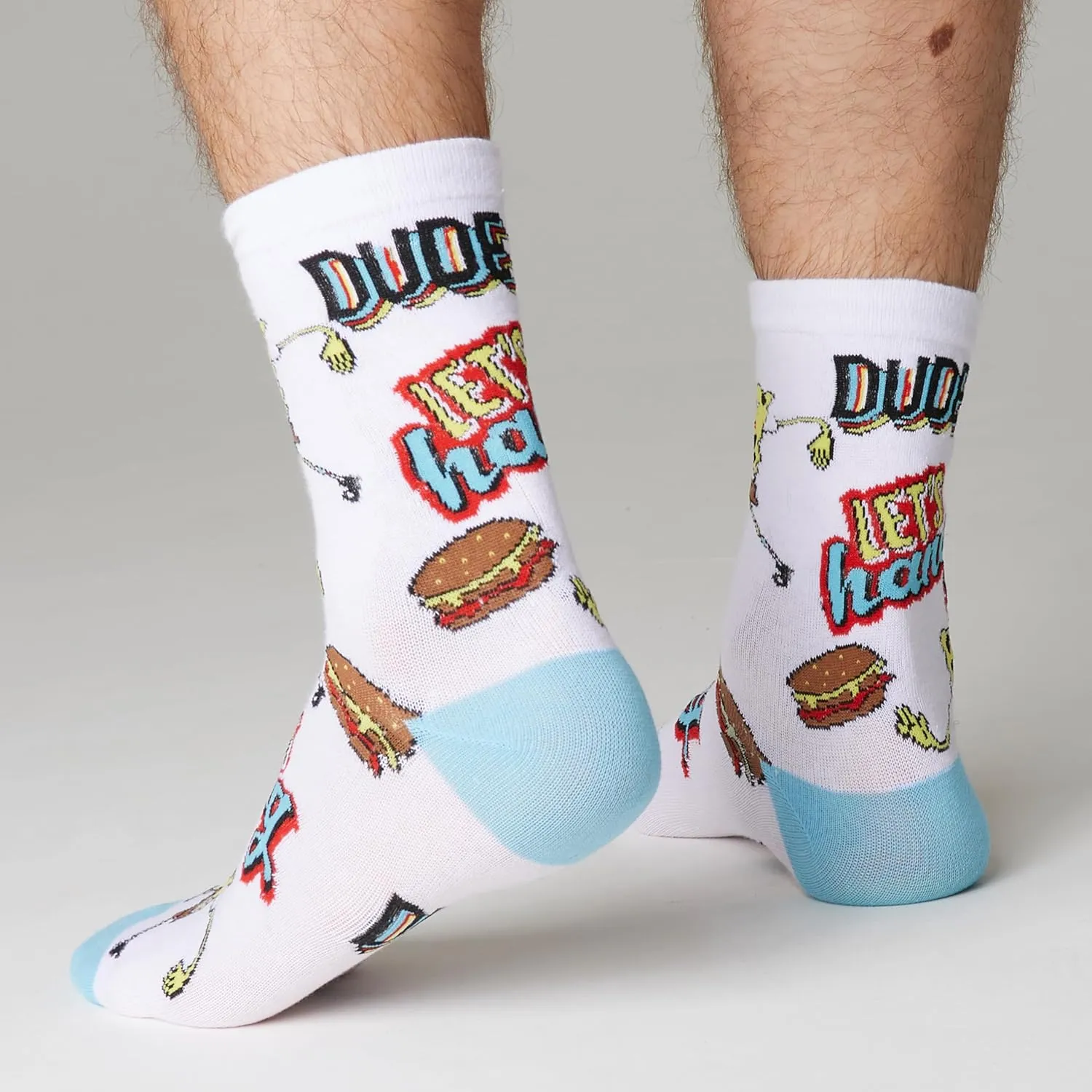 SpongeBob SquarePants Mens Socks, 5-Pack Socks Men 7.5-10.5, Funny Gifts for Men