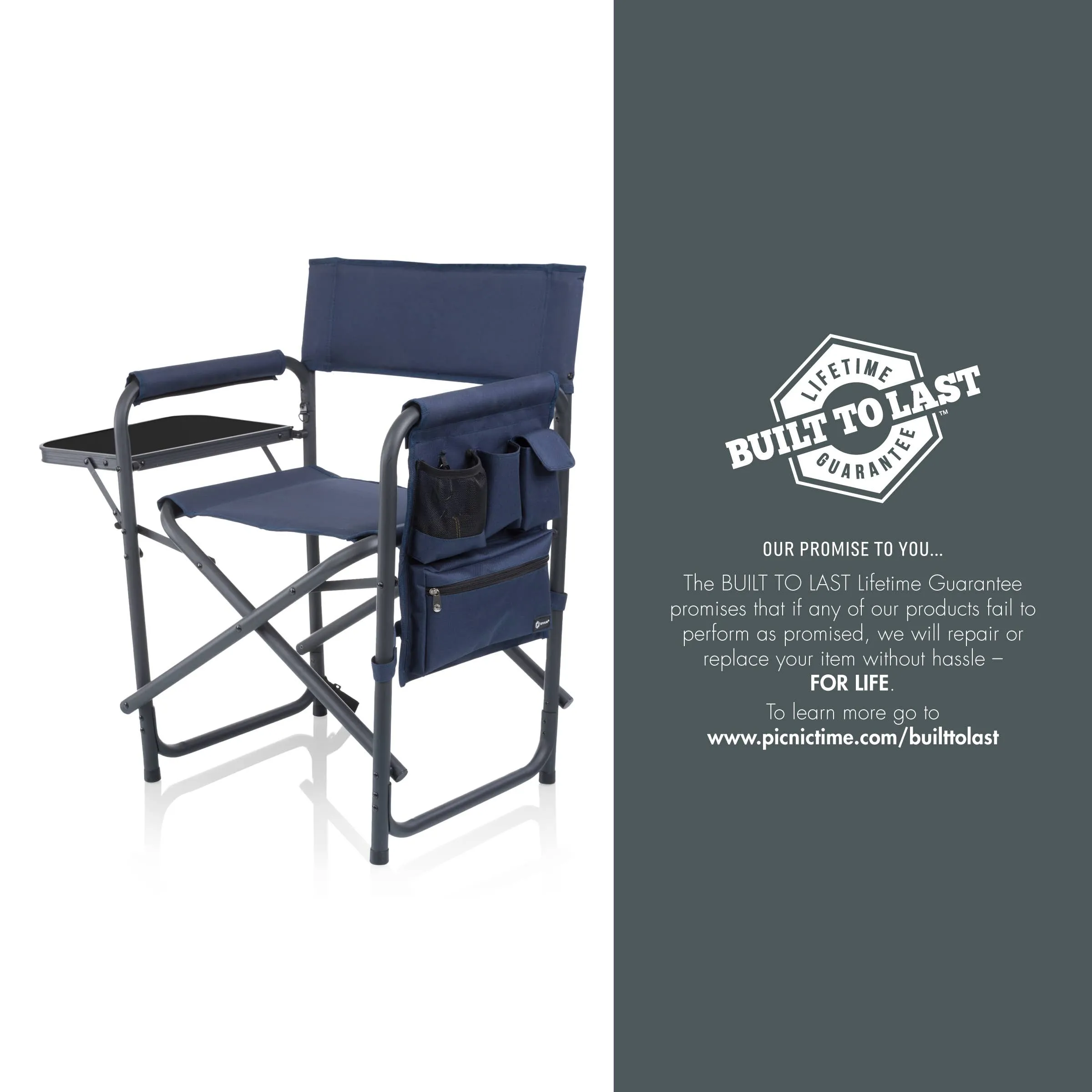 Sports Outdoor Portable Camping Chair with Side Table