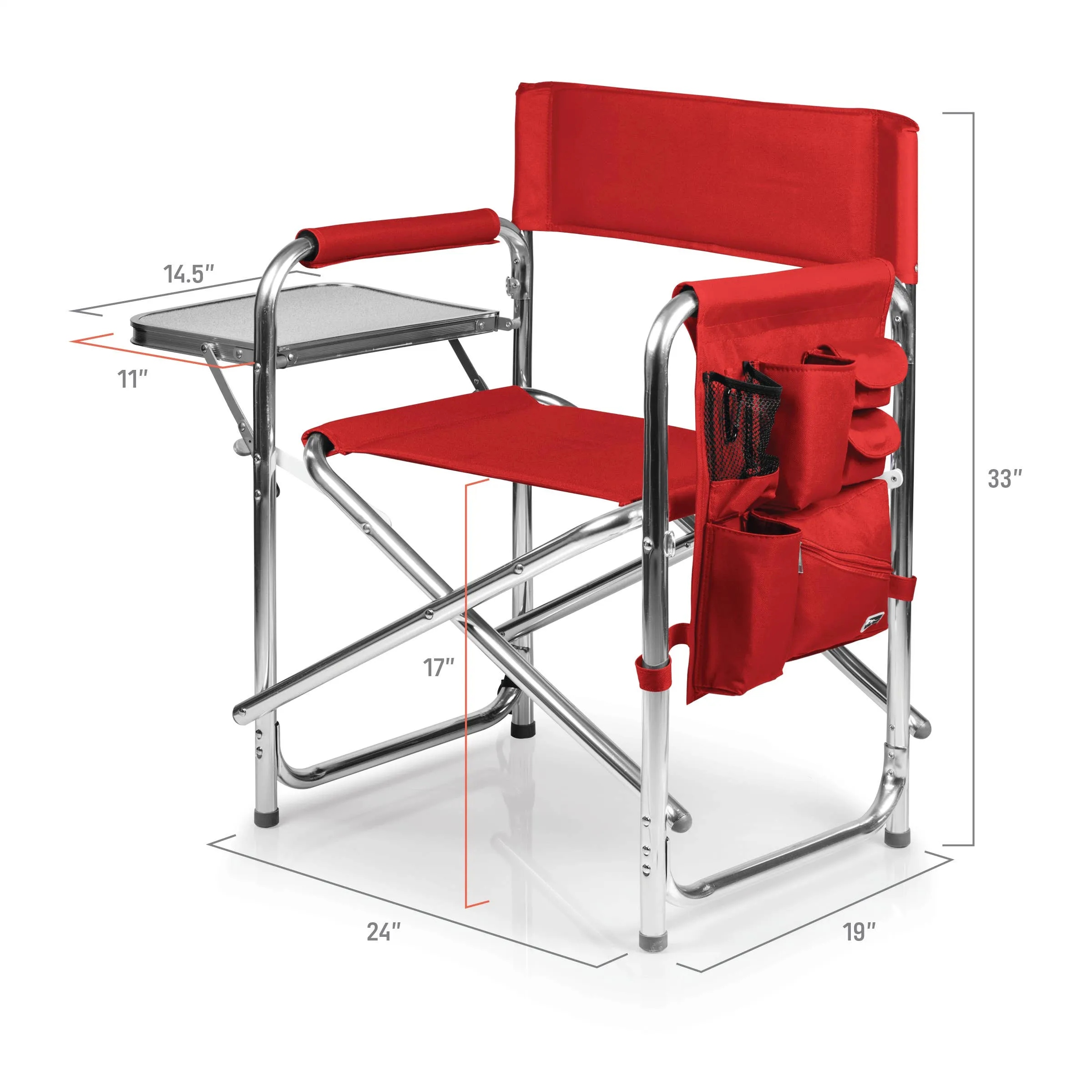 Sports Outdoor Portable Camping Chair with Side Table
