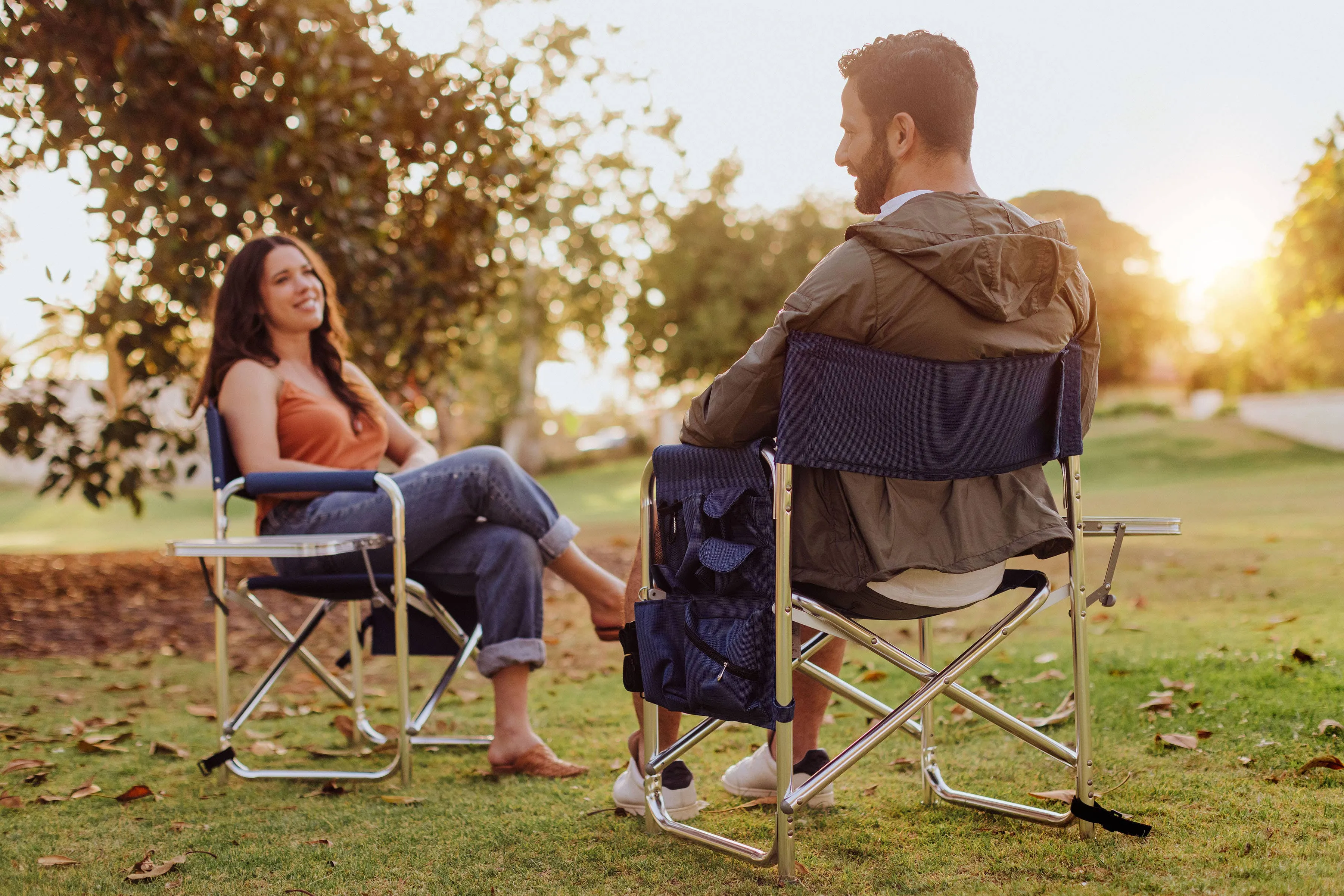 Sports Outdoor Portable Camping Chair with Side Table