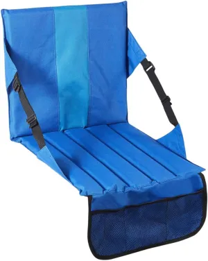 Stadium Seat Cushion Padded Seat Sit Mat Multipurpose Folding Bleacher Seat with Back Support for Outdoor Beach Picnic Hiking