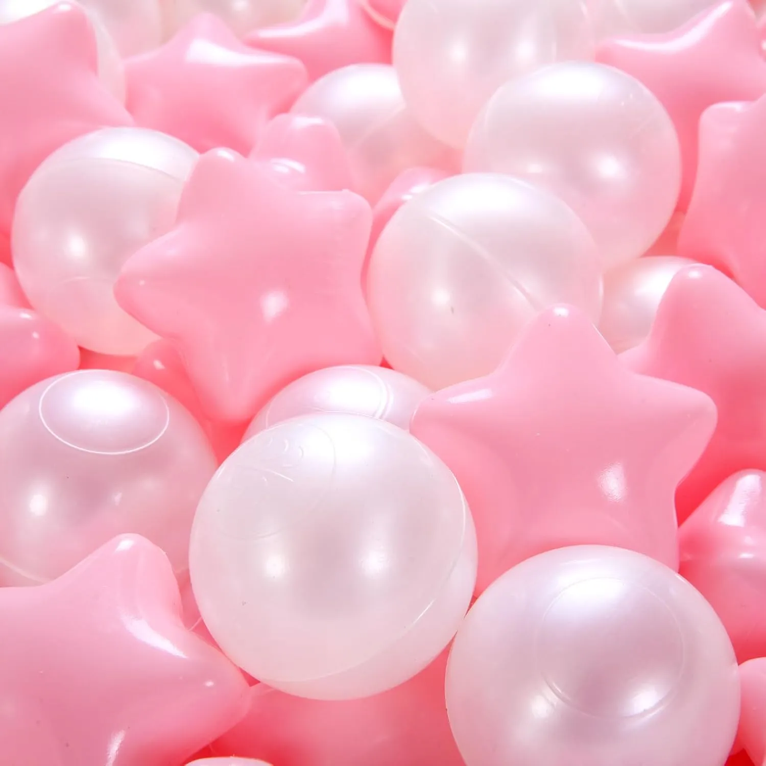STARBOLO Ball Pit Balls Pack of 100 - BPA&Phthalate Free Non-Toxic Crush Proof Play Pit Soft Plastic Ball for 1 2 3 4 5 Years Old Toddlers Baby Kids Birthday Pool Tent Party