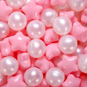 STARBOLO Ball Pit Balls Pack of 100 - BPA&Phthalate Free Non-Toxic Crush Proof Play Pit Soft Plastic Ball for 1 2 3 4 5 Years Old Toddlers Baby Kids Birthday Pool Tent Party