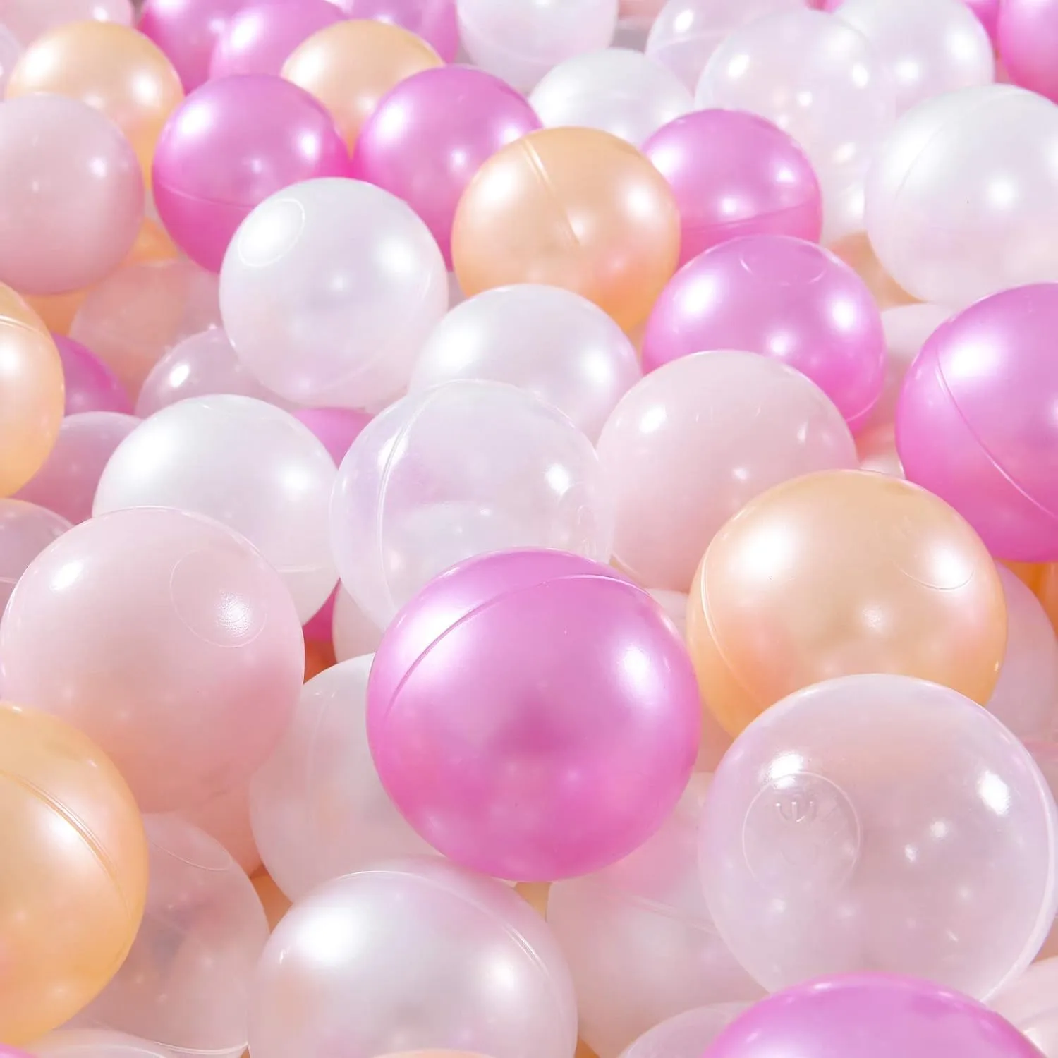 STARBOLO Star Ball Pit Balls - Pack of 100 200 500 1000 Macaron Balls BPA&Phthalate Free Non-Toxic Crush Proof Ocean Ball Soft Plastic Balls for 1-5 Years Kids Birthday Pool Tent Party.