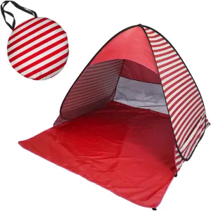 Striped Tent, Large Size Outdoor Pop Up Tent, Foldable Outdoor UV Lightweight Waterproof Tent, for Family Camping, Fishing, Picnic