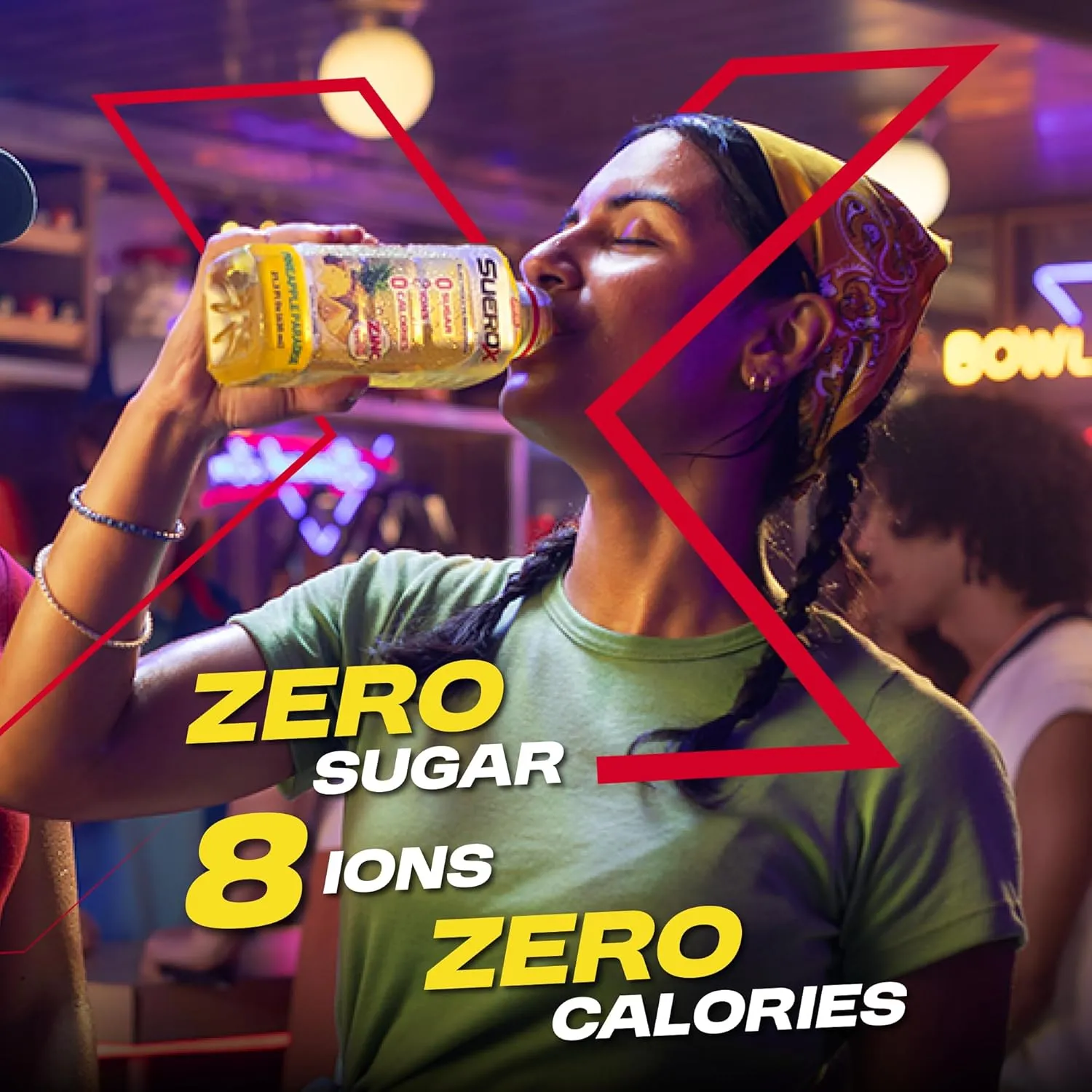 SueroX Zero Sugar Electrolyte Drink for Hydration and Recovery, Unique Blend of Electrolytes & 8 Ions, Zero Calorie Sports Drink, 21.3 Fl Oz, Variety Pack, 12 Count