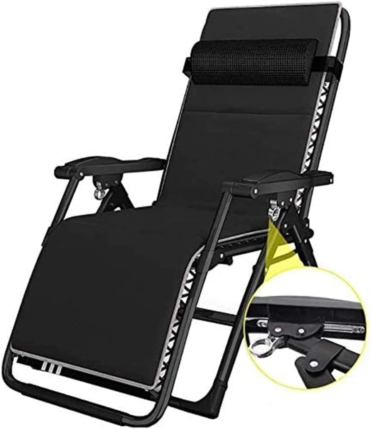 Sun Loungers Lounge Chairs Sun Lounger/Folding Comfort Sling Chair Recliner with Headrest Outdoor Camping Travel Beach Garden Fishing Chair Deck Chairs