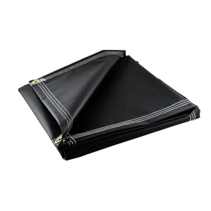 Super Heavy Duty Black Vinyl Tarps - 40 oz