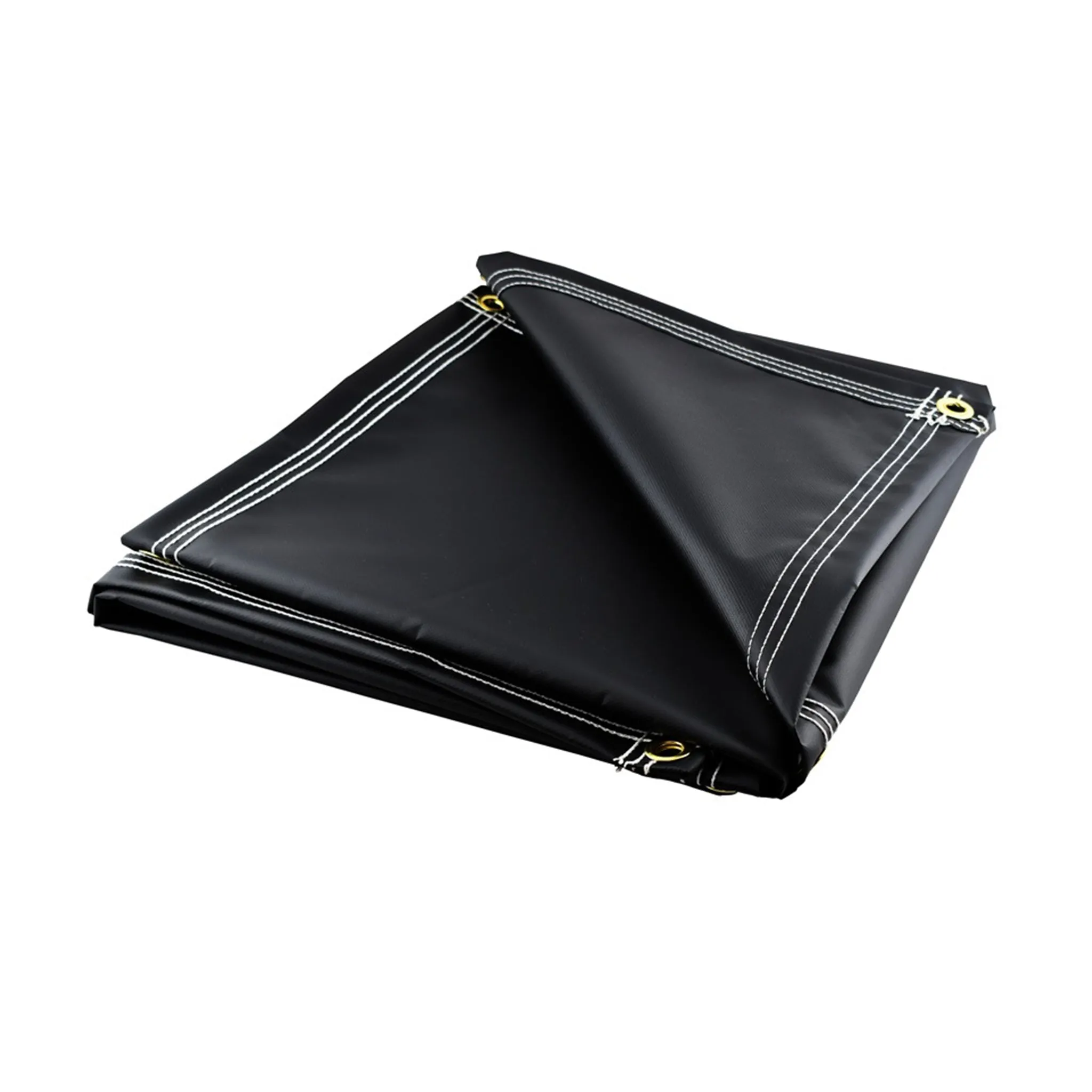 Super Heavy Duty Black Vinyl Tarps - 40 oz