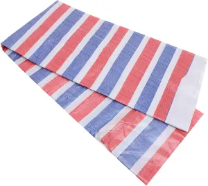 SUPVOX Insulated Camping Tarp 3-Color Striped Rain Cover for Sand Pool and Outdoor Shelter