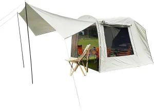 SUV Tent Attachment for Camping,Oxford Camping Tent Tailgate Car Attachment - Foldable UV-Proof Car Rear Extension Tent Car Camping Road Trip Tent for Outdoor