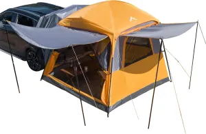 SUV Tent for Camping,Waterproof PU2000mm, Fits 5-8 People,Spacious Double Layer Design, Includes Rainfly & Storage Bag, 8FT L x 8FT W x 7.2FT H