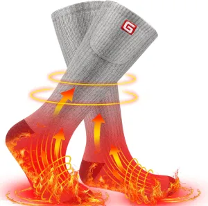 SVPRO Electric Heated Socks Men Women Rechargeable Heating Socks Washable Battery Thermal Foot Warmer Socks Winter Warm Socks