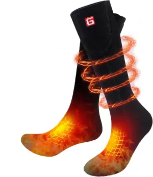 SVPRO Rechargeable Heating Socks Battery Operated Socks Heated for Women Men,Electric Heated Socks with 3 Heating Settings Outdoor Riding Camping Hiking Skiing Motorcycle Winter Electric Warm Socks