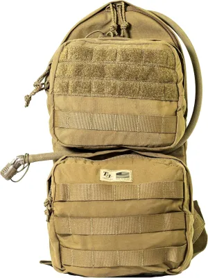 T3 100oz Reload Hydration Backpack, Military Water Backpack for 100-ounce Hydration Bladder, Heavy-Duty Outdoor Hydration Backpack for Hiking and Hunting Coyote