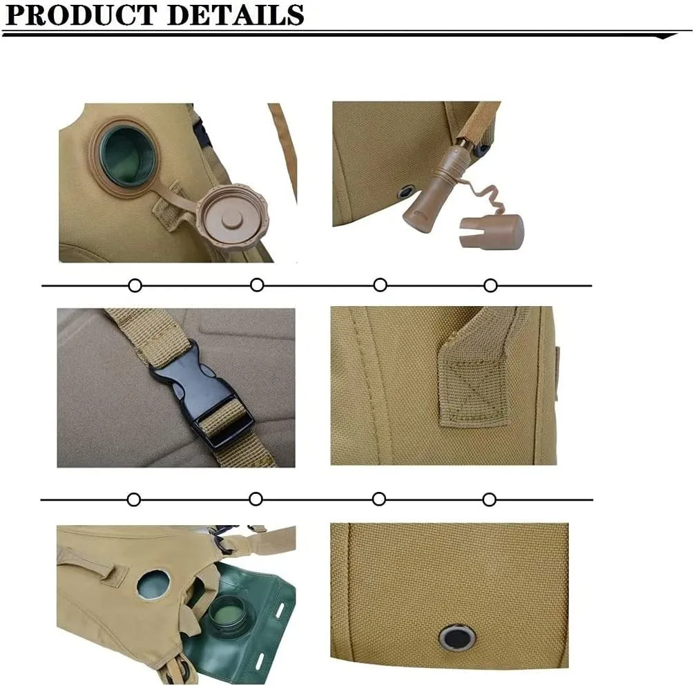 Tactical 3L Bladder Water Bag Camel Backpack for Hiking Outdoor Camping Military Portable Hydration Packs Hiking Pouch Water Bag